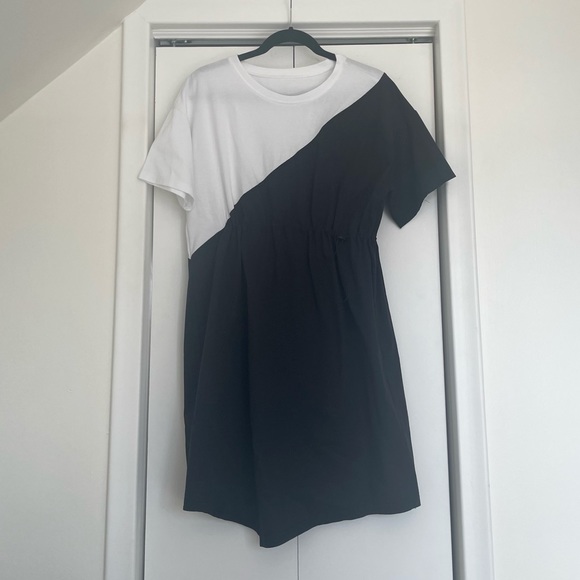 Little Mountain Asymmetrical T-Shirt Dress - Picture 1 of 7